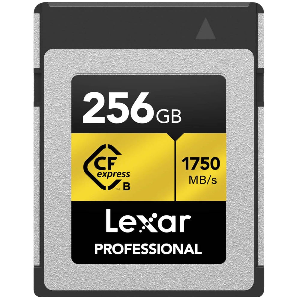 Lexar Professional 256GB 128GB CFexpress Type B Gold CF Express Memory Card Compact Flash PCI-Express 3.0 with 8K RAW HQ Photo Video, Backward Compatible with XQD Cameras, 1750MB/s Read, 1500MB/s Write Speeds