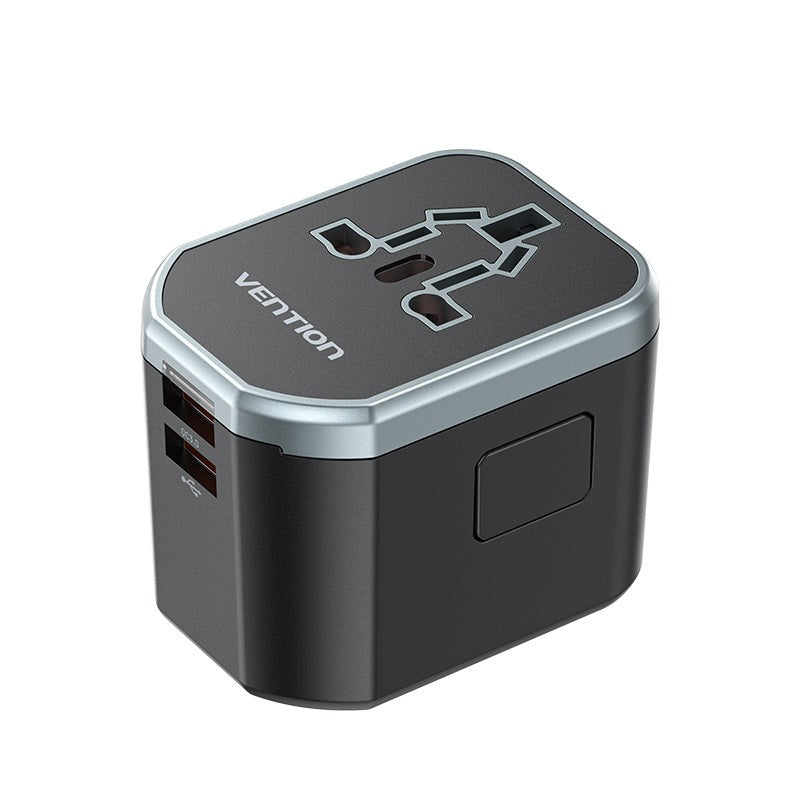 [CLEARANCE] Vention 20W Multi-Port Universal Travel Adapter with Fast ...