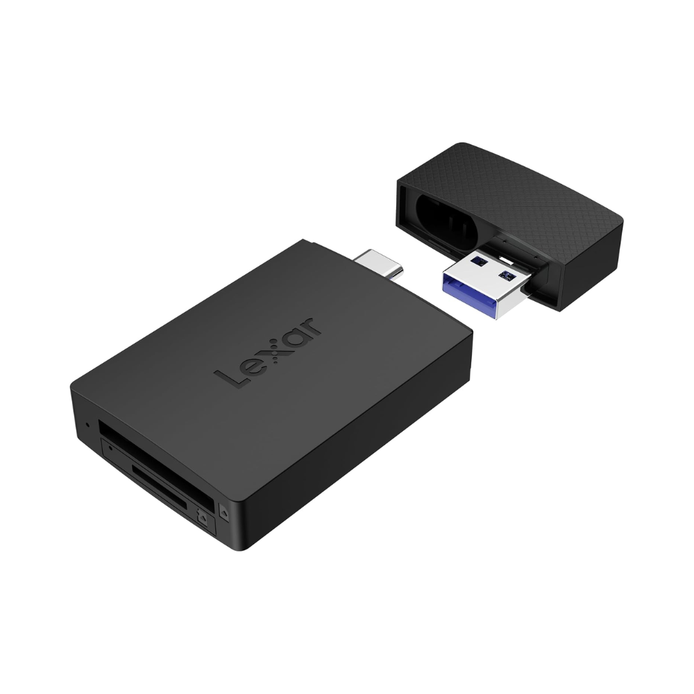 Lexar RW360 Dual-Slot USB-A/C Card Reader, USB 3.2 Gen 1, Up to 255MB/s Read, SD & microSD Slot