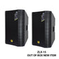 KEVLER ZLX-15 15" 1000W 2-Way Bass Reflex Full Range Passive Loud Speaker with Multiple Handles, Bottom Pole Mount, Multi Angle Enclosure and Easy Daisy-Chain Loop Connection |  ZLX-15