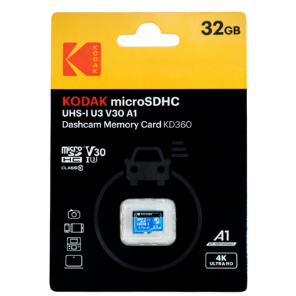 KODAK 32GB MicroSD UHS-I SDXC A1 V30 U3 Memory Card 4K Ultra HD