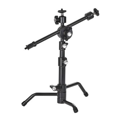 Meking DC-102 DC-102B Desktop Mini C-Stand 48cm Max Height, 3-Section 2Kg Max Load Capacity