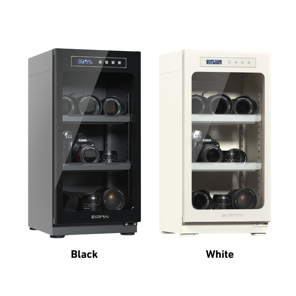 Eirmai MRD-55T 50L Electronic Dry Cabinet Camera Lens Dehumidifying Storage Box | Black, White