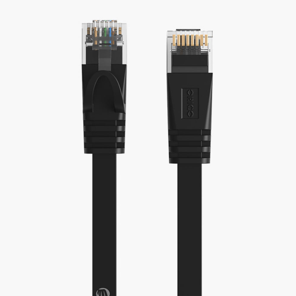 [CLEARANCE] ORICO 3 Meters Cat6 RJ45 Ethernet LAN Male to Male Flat Cable with 1000Mbps Gigabit Bandwidth for PC Desktop Computer Laptop Router | PUG-C6B