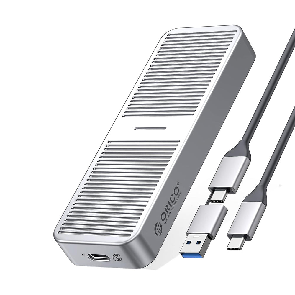 [CLEARANCE] ORICO M.2 NVME SSD Solid State Drive Enclosure with USB 3.2 Gen2 x2 Type-C Interface, 20Gbps Transfer Rate, 4TB Max Capacity with UASP TRIM Function for Smartphone PC Desktop Laptop | M223C3-G4