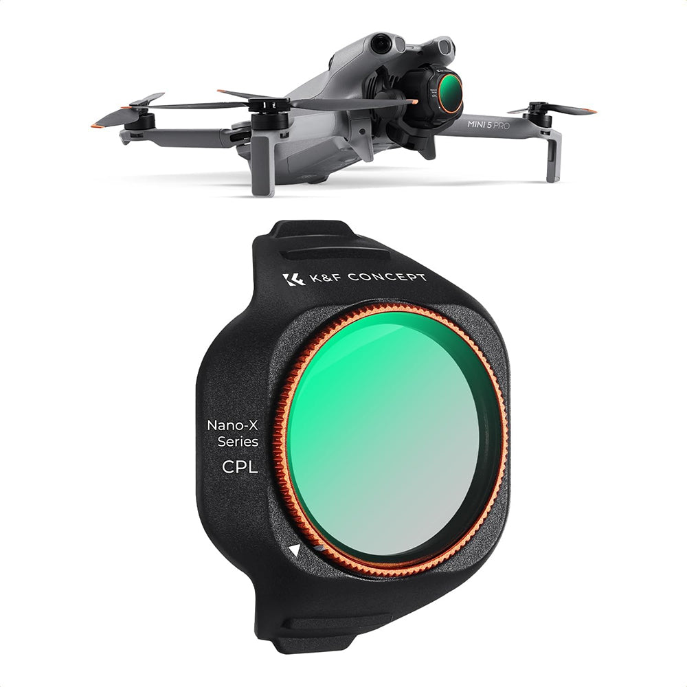 K&F Concept Nano-X Series CPL / UV / ND Lens Filter Kit for DJI Mini 5 PRO Action Camera Drone