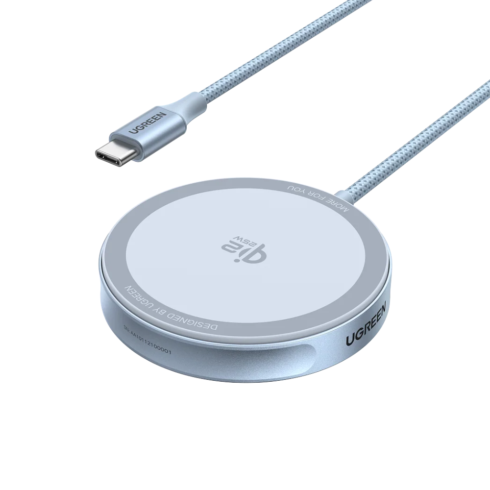 UGREEN 25W Qi2 Magnetic Wireless Charger, USB-C, MagSafe Compatible, Fast Charging | W753 (55959)