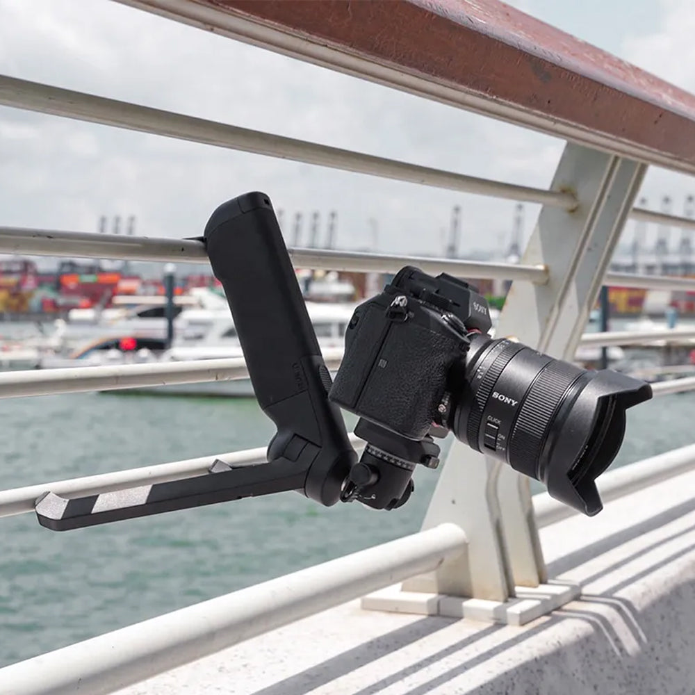 Ulanzi TT38 Camera Grip + Push Tripod with 360 / 180 Degree Ball Head, 3kg Max Load Capacity, 1/4" Thread Mount, Cold Shoe and Hidden Hook for Vlog, Vlogging, Videography