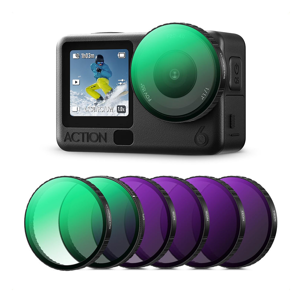 K&F Concept Snap-On Filter Set for DJI Osmo Action 6