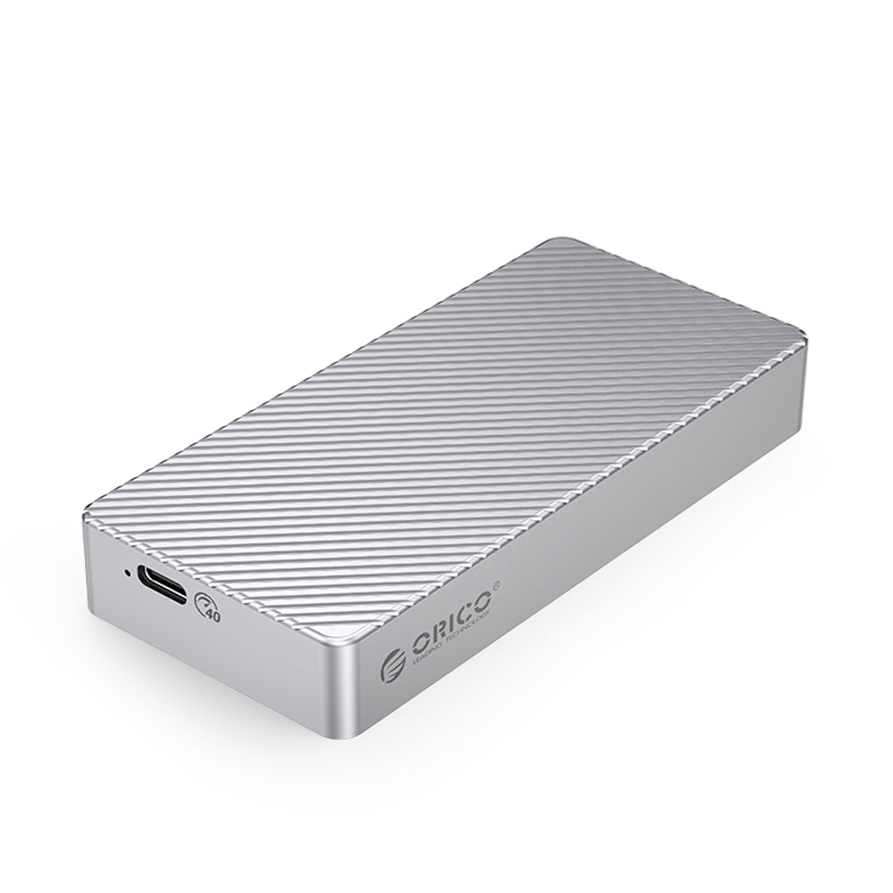 [CLEARANCE] ORICO M.2 NVME SSD Solid State Drive Enclosure with USB 3.2 Gen2 Type-C Interface, 40Gbps Transfer Rate, 4TB Max Capacity with PCIe 3.0 and UASP TRIM Function for Smartphone PC Desktop Laptop | Rose Gold | M214C3-U4