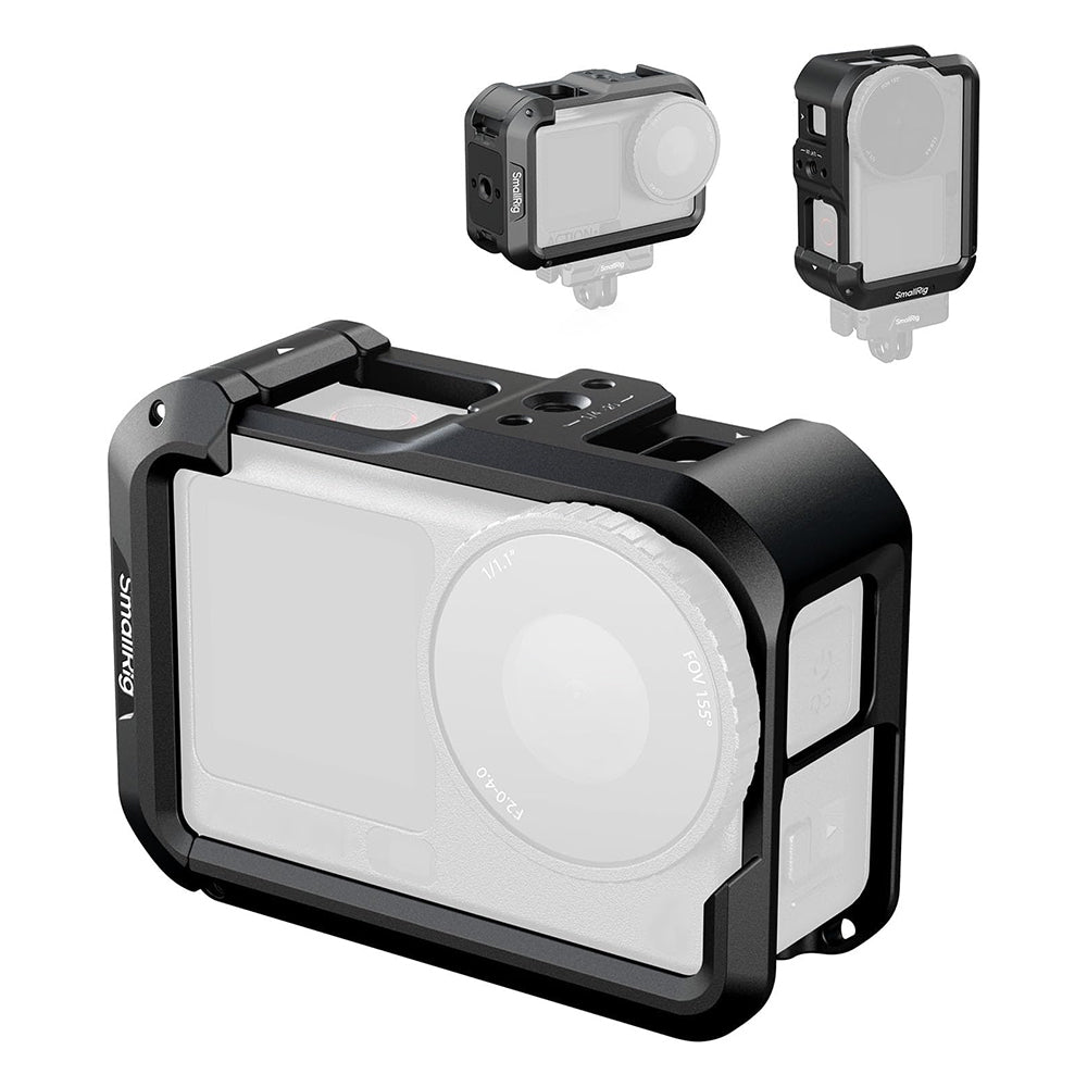 SmallRig DJI Osmo Action 6 Accessory Kit – Basic & Advanced Camera Cage w/ Tempered Glass Kit
