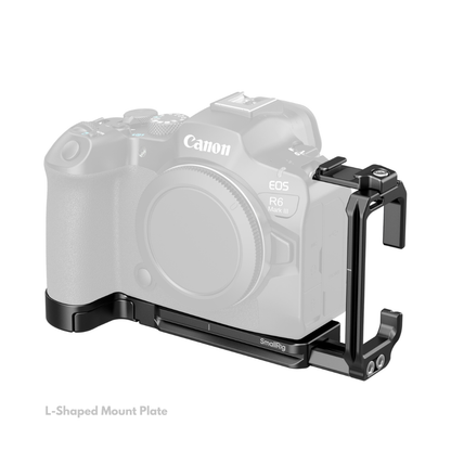 SmallRig L-Shaped Mount Plate with AirTag Slot / Camera Cage Kit for Canon EOS R6 Mark III / R6 II