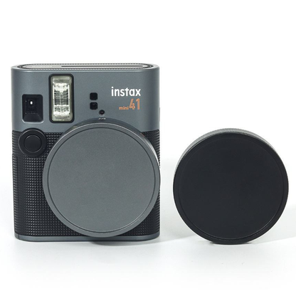 Pikxi Aluminum Protective Lens Cap Cover for FUJIFILM Instax Mini 41 Instant Film Camera - Black, Gray