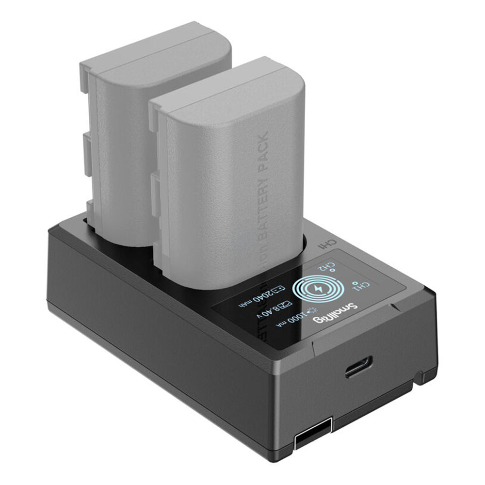 SmallRig Camera Battery Charger Kit For NP-FW50 | NP‑FZ100 | LP-E6NH | NP‑W235