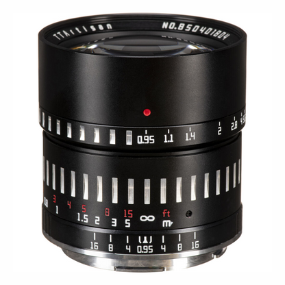 TTArtisan 50mm F/0.95 APS-C Format Portrait Prime Lens for Sony E | Nikon Z | M43 | Leica L | FUJIFILM X | Canon RF Mount Mirrorless Cameras Large Aperture MF Manual Focus Full Metal Body for Dreamy Bokeh & Low Light Photography