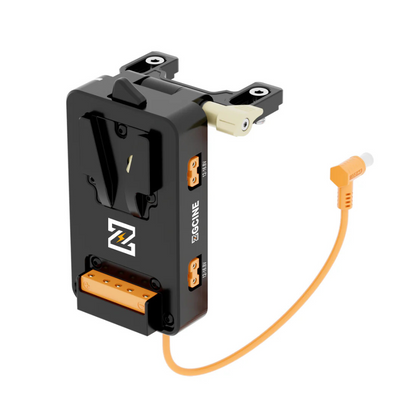 ZGCINE VM-VP5 V-Mount Battery Plate for Sony FX6 Camera with Regulated 19.5V Output, BPU Hot Swap, 1 USB-C, 3 D-Tap Ports, 180 Degrees Rotating Bracket, PD Fast Charging and 19.5V Power Cable