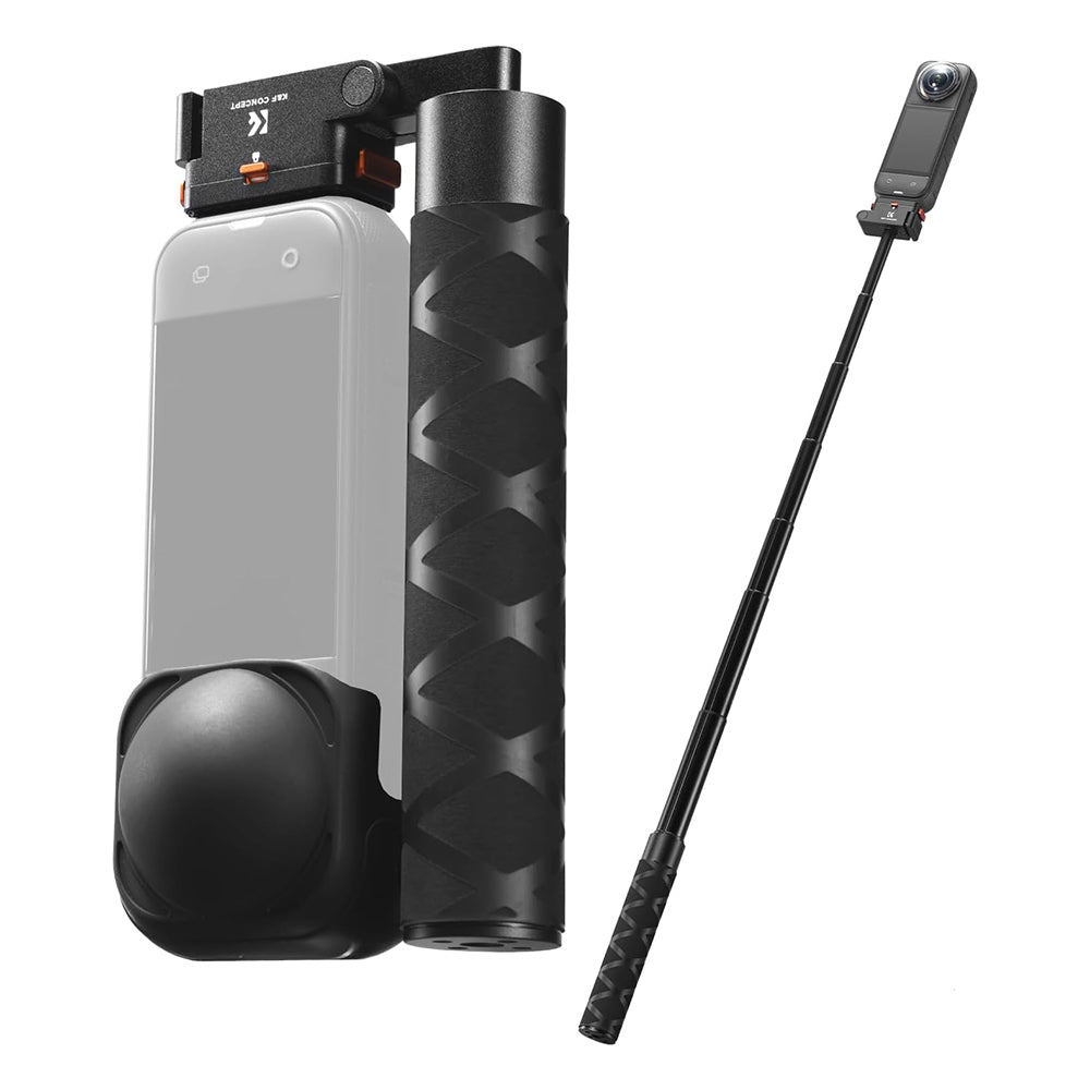 K&F Concept Foldable Selfie Stick Magnetic Quick Release for Insta360 X5