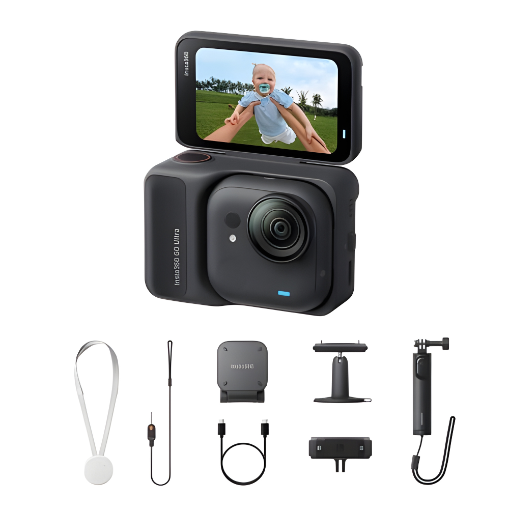Insta360 GO Ultra Standard/Creator Kit 4K Action Camera IPX8 Max 10m For Vlogging & Sports Use