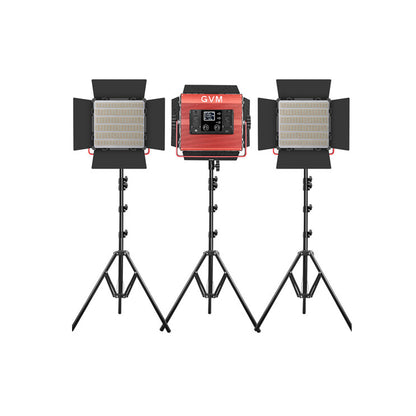 GVM RGB LED Video Bi-Color Soft Light Studio Kit with Wireless Connection, 3200 to 5600K Color Temperature and App Support for Photography and Videography | 1200D-3L