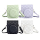 Pikxi Checkerboard Style Instant Camera Bag for FUJIFILM Instax Mini 12 Film Cameras with Shoulder Strap with Detachable Front Case Cover - Available in Black, White, Lilac Purple, and Mint Green Color