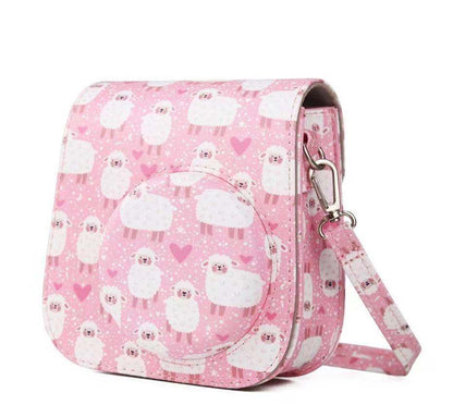 Pikxi BMP11 Fujifilm Instax Mini 11 PU Leather Camera Case Bag Shoulder Bag Protector Cover Case (Colorful Animal Designs)
