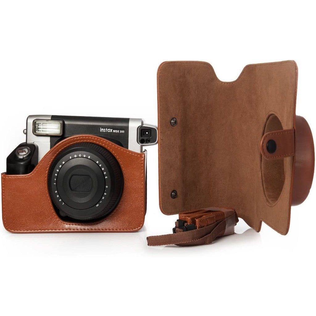 [CLEARANCE] Pikxi BW3 Fujifilm Instax Wide 300 Instant Camera Leather Bag Case Brown