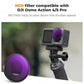 K&F Concept Nano-X Series 2 in 1 Hybrid ND8 / 16 / 32 / 64 / 256 / 1000 + CPL Neutral Density Circular Polarizing Lens Filter Kit Set for DJI Osmo Action 4 5 PRO Action Sports Camera w/ 3-10 Stops, Anti Glare, Multi Layer Coated AGC Glass