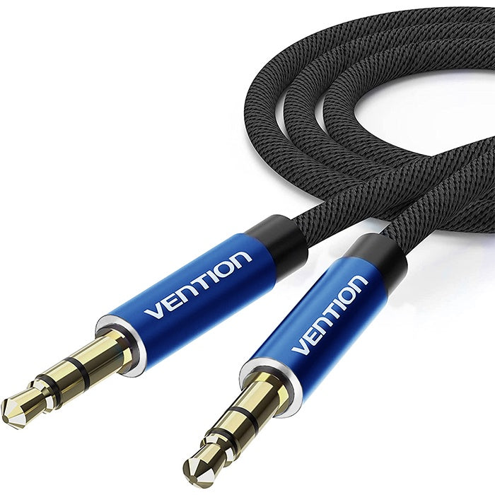 [CLEARANCE] Vention 3.5mm Male to Male High Quality AUX Audio Cable 29AWG for Laptop, Car Stereos, Headphones, Smartphone (Blue) (5M) | BAWL