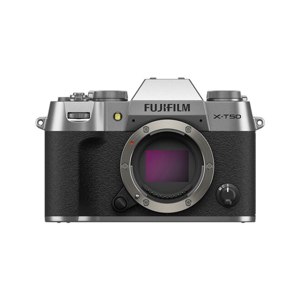 FUJIFILM X-T50 Body with XF 16-50mm f/2.8-4.8 R LM WR / XC 15-45mm f/3.5-5.6 OIS PZ Lens Mirrorless Camera 40.2MP APS-C X-Trans CMOS 5 HR Sensor X-Processor 5 7-Stop In-Body Image Stabilization Film Simulation Dial and Tilting LCD Screen