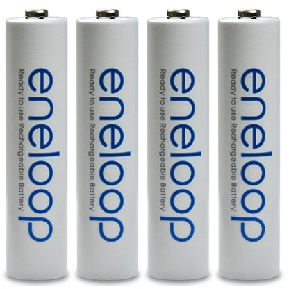 Panasonic Eneloop BK 4MCCE 4BT AAA Rechargeable Battery Pack of 4 (White) x4