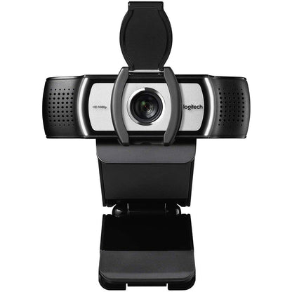 Logitech C930C HD Smart 1080P Webcam with Cover for Computer Zeiss USB Video Camera