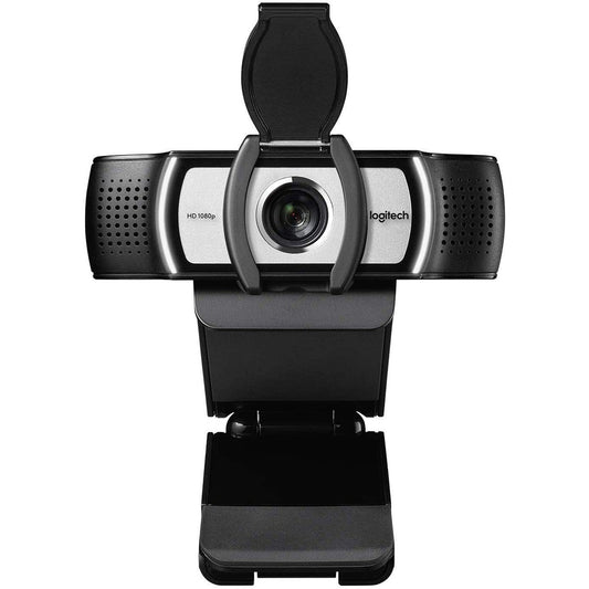 Logitech C930C HD Smart 1080P Webcam with Cover for Computer Zeiss USB Video Camera
