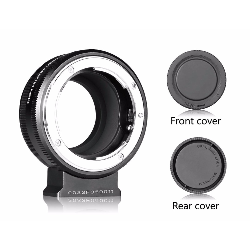 [CLEARANCE] Meike MK-NF-P Adapter for Nikon F-mount Lens to M43-Mount Mirroless Camera Panasonic Olympus like E-PL5 E-PL6 E-PL7 GM5 GX1 GX7 G3 e