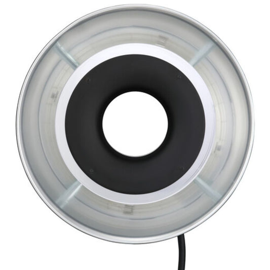 Godox RFT-21S RFT-21W Ring Flash Reflector for R1200 Ring Flash Head (Silver, White)