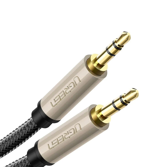 UGREEN 3.5mm Male to Male AUX Audio Cable 0.5 / 1 / 2 / 3 Meters w/ Gold-Plated TRS Connectors, Nylon Braided Jacket for PC, Laptop, Phone, Tablet, Speaker, Amplifier, Headphone, Car Stereo, etc. | 10601 10602 10604 10605