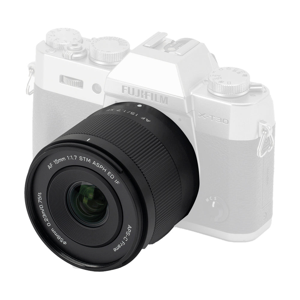 Viltrox AF 15mm f/1.7 Air Series Fujifilm X-Mount APS-C Wide Angle Prime Lens with STM Autofocus Motor, Low-Light Bokeh, and Lightweight Design for X-T, X-S, X-H, X-E, and X-Pro Series Mirrorless Cameras
