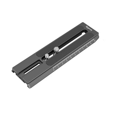 SmallRig Extended Quick Release Plate with Durable Aluminum Construction, 3/8"-16 & 1/4"-20 Camera Screws, Rubber Pads and Measurement Scale for DJI RS2 / Ronin-S Gimbals 3031B