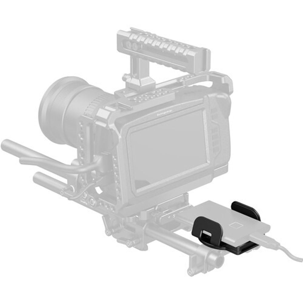 SmallRig Universal External SSD Holder with Cold Shoe & Cable Clamp, 40–60mm Mount Bracket for Samsung T5/T7, SanDisk, Crucial, WD Western Digital, 3-Way Installation for Camera Rigs iPhone MagSafe Attachment | 5196 | 5397