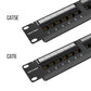 [CLEARANCE] Vention CAT5E RJ45 24-Port Keystone Patch Panel Wall Plate with Gold Plated Pins and Rustless Body for Network Maintenance | KFAB0
