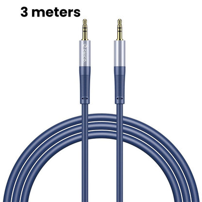 [CLEARANCE] ORICO Soft Silicone 3.5MM AXZ Series Audio Cable Male-to-Male with Gilded Connector and Tinned Copper for Smartphone Speakers and Other Audio Accessories - Blue