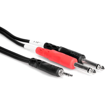 Hosa Technology CMP-159 Stereo Mini (3.5mm) Male to 2 Mono 1/4 Male Insert Y-Cable - 10'