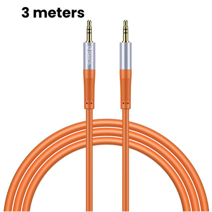 [CLEARANCE] ORICO Soft Silicone 3.5MM AXZ Series Audio Cable Male-to-Male with Gilded Connector and Tinned Copper for Smartphone Speakers and Other Audio Accessories - Blue