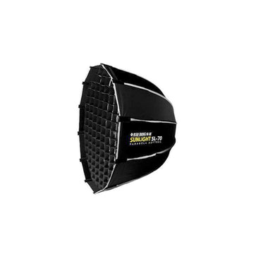 Bao Rong By Triopo Sunlight SL Series 70cm Folding Parabolic Softbox Grid 12-Sided Umbrella w/ Bowens Adapter, Honeycomb Grid, Removable Front Diffuser, Reflective Silver Interior & Carrying Bag for Studio Photography