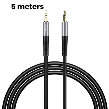 [CLEARANCE] ORICO Soft Silicone 3.5MM AXZ Series Audio Cable Male-to-Male with Gilded Connector and Tinned Copper for Smartphone Speakers and Other Audio Accessories - Blue