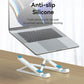 Vention 17.3" Foldable Laptop Stand with 9-Gear Levels Stable Holding, Anti-Slip Silicone, ABS + Silicone Material - White