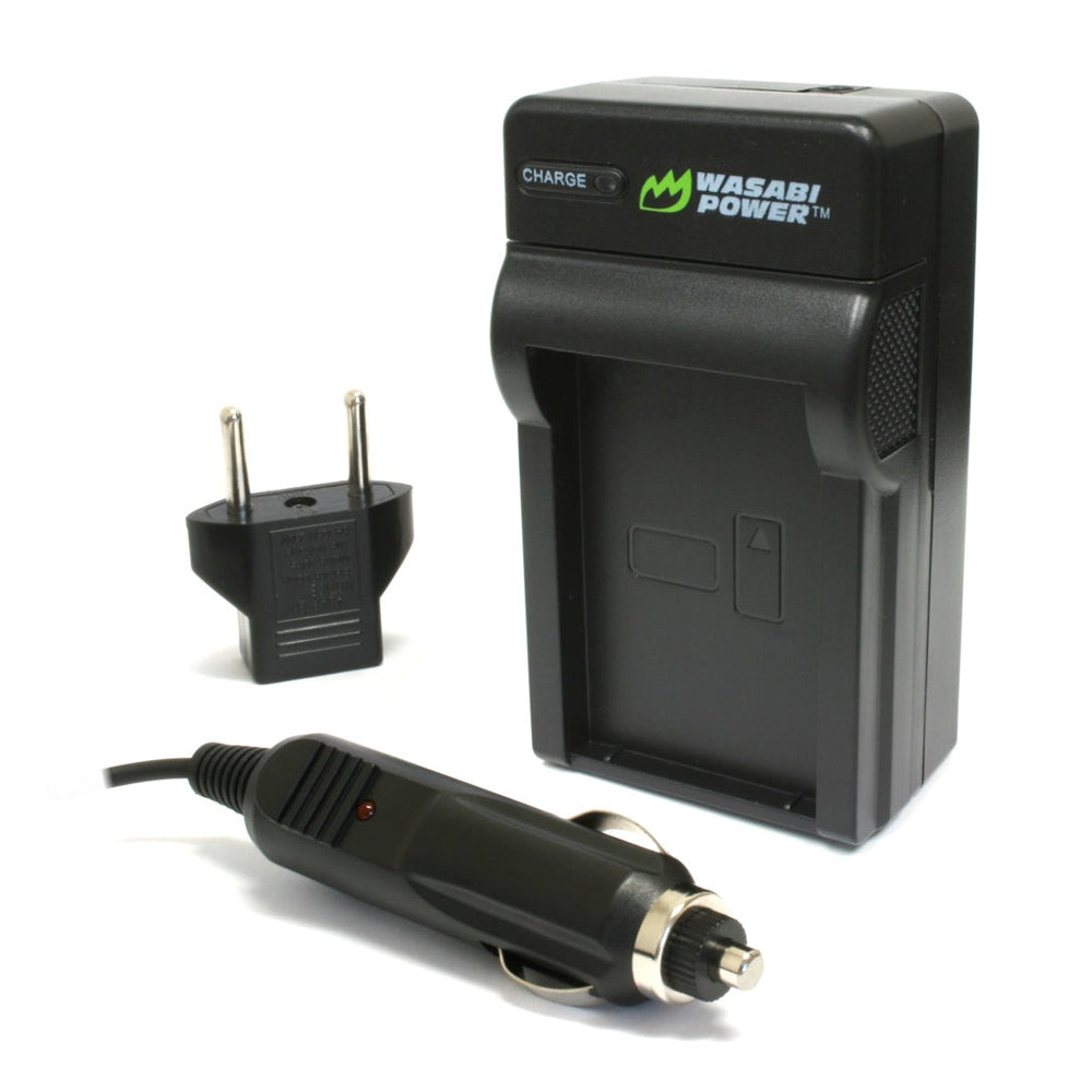Wasabi Power (2-Pack) Canon NB-11L NB-11LH NB11L NB11LH Battery and Charger with Fold Out US Plug, Car Charger and Euro Plug Adapter for Select Canon PowerShot Camera SX400 IS SX410 IS SX420 IS ELPH 350 HS ELPH 360 HS A3500 IS A4000 IS | JG Superstore