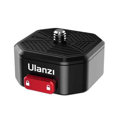 [CLEARANCE] Ulanzi Claw (Generation II) QR Quick Release Plate and Arca Type Base Set for Tripod / Monopod Heads with Max 50Kg Load Capacity, Slide Locks, Push Button Release and Compatible with CLAW Generation I QR System | JG Superstore