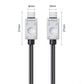 ORICO (1m / 1.5m / 3m) USB Type C 4.0 240W High-Speed Fast Charging Data Cable with 480Mbps High-Speed Transmission Rate, 48V 5A 8K 60Hz Video, Nylon-Braided Aluminum Alloy for Smartphones, Laptop, Tablet, PC | 240A2