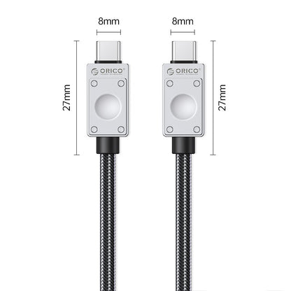 [CLEARANCE] ORICO 2 Meters PD 240W USB 2.0 Type C Fast Charging Data Cable with Durable Nylon-Braided Jacket & Intelligent Chip for iPhone 15 iPad MacBook Samsung Galaxy Tab Xiaomi Mi Pad Smartphone Tablet Laptop Camera | 240A2-20