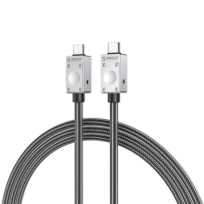 [CLEARANCE] ORICO 2 Meters PD 240W USB 2.0 Type C Fast Charging Data Cable with Durable Nylon-Braided Jacket & Intelligent Chip for iPhone 15 iPad MacBook Samsung Galaxy Tab Xiaomi Mi Pad Smartphone Tablet Laptop Camera | 240A2-20